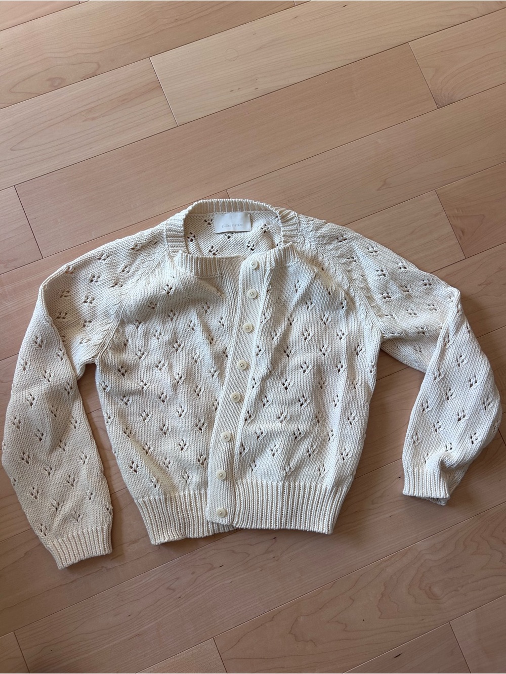 Gillian Stevens Mabel pointelle sweater, size 1